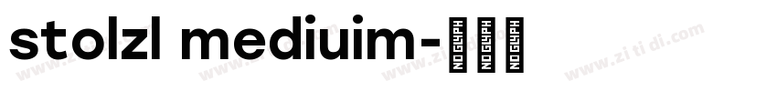 stolzl mediuim字体转换